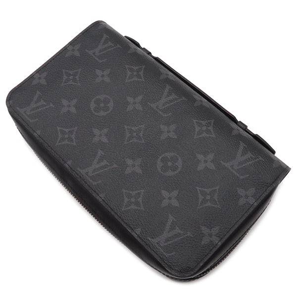 ルイヴィトン LOUIS VUITTON ジッピーXL M61698 ブラック モノグラムエクリプス 長財布 シルバー金具 黒 ラウンドファスナー