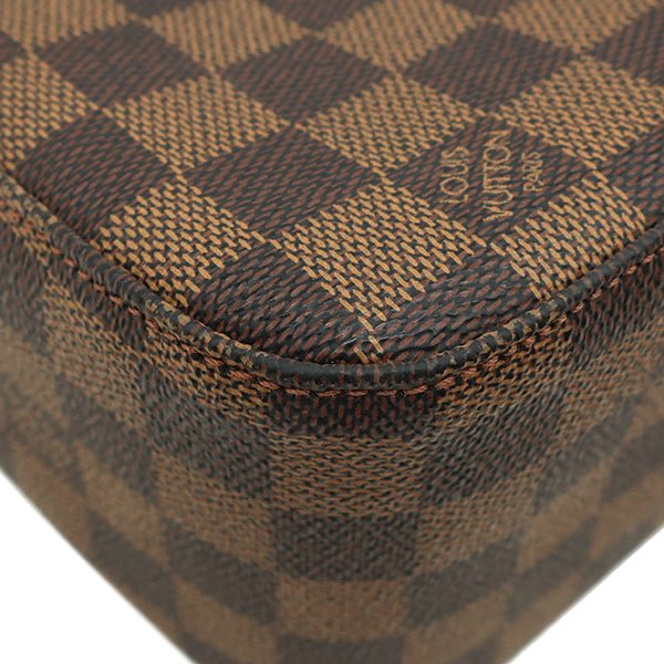 ルイヴィトン LOUIS VUITTON ルーピング MM N51157 ダミエエベヌ ダミエキャンバス ショルダーバッグ ゴールド金具 茶 肩掛け