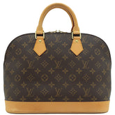 ルイヴィトン LOUIS VUITTON アルマ PM M51130 モノグラム モノグラムキャンバス ハンドバッグ ゴールド金具 茶 鍵・パドロック欠品