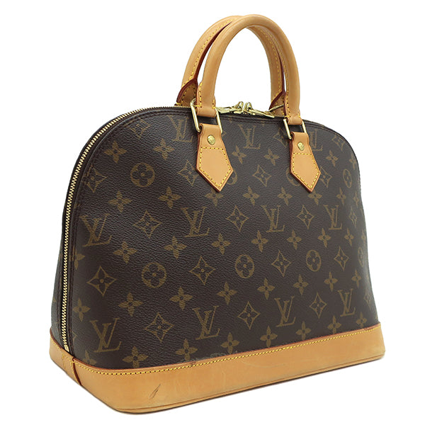 ルイヴィトン LOUIS VUITTON アルマ PM M51130 モノグラム モノグラムキャンバス ハンドバッグ ゴールド金具 茶 鍵・パドロック欠品