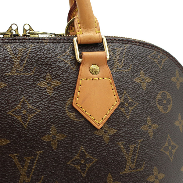 ルイヴィトン LOUIS VUITTON アルマ PM M51130 モノグラム モノグラムキャンバス ハンドバッグ ゴールド金具 茶  鍵・パドロック欠品