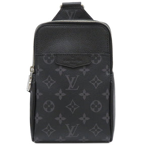 ルイヴィトン LOUIS VUITTON アウトドア スリングバッグ M30741 モノグラムエクリプス モノグラムエクリプスキャンバス タイガ ボディバッグ シルバー金具 黒