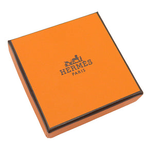 エルメス HERMES アミュレット マロキニエ ブラウン バッファローホーン GP ピアス バッグモチーフ カデナモチーフ