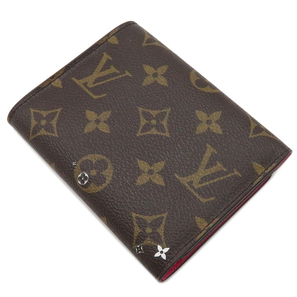 ルイヴィトン LOUIS VUITTON ヴィヴィエンヌ ポルトフォイユ ヴィクトリーヌ M68492 モノグラム モノグラムキャンバス 三つ折り財布 ゴールド金具 茶 コンパクト