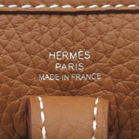 エルメス HERMES エヴリンTPM ゴールド トリヨンクレマンス ショルダーバッグ シルバー金具 茶