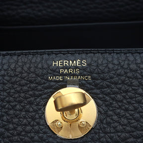 エルメス HERMES リンディ ミニ 20 ブラック トリヨンクレマンス ショルダーバッグ ゴールド金具 新品 未使用 黒