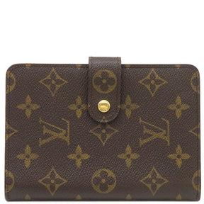 ルイヴィトン LOUIS VUITTON ポルトパピエ ジップ M61207 モノグラム モノグラムキャンバス 二つ折り財布 ゴールド金具 茶