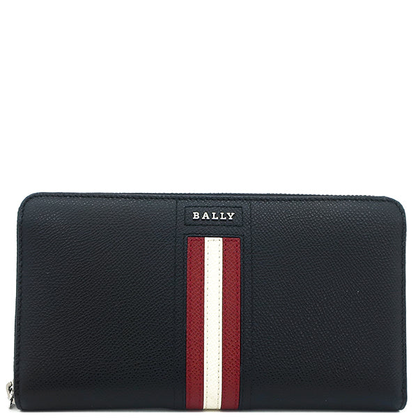 バリー BALLY テレン TELEN 6218049 ブラック  ボヴィンレザー 長財布 シルバー金具 新品 未使用 黒 ラウンドファスナー