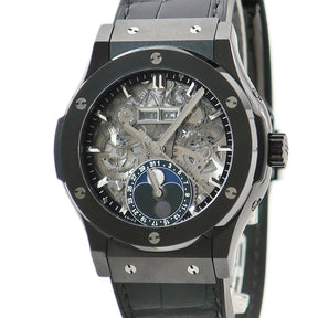 ウブロ HUBLOT アエロフュージョン ムーンフェイズ ブラックマジック 547.CX.0170.LR 自動巻き メンズ トリプルカレンダー