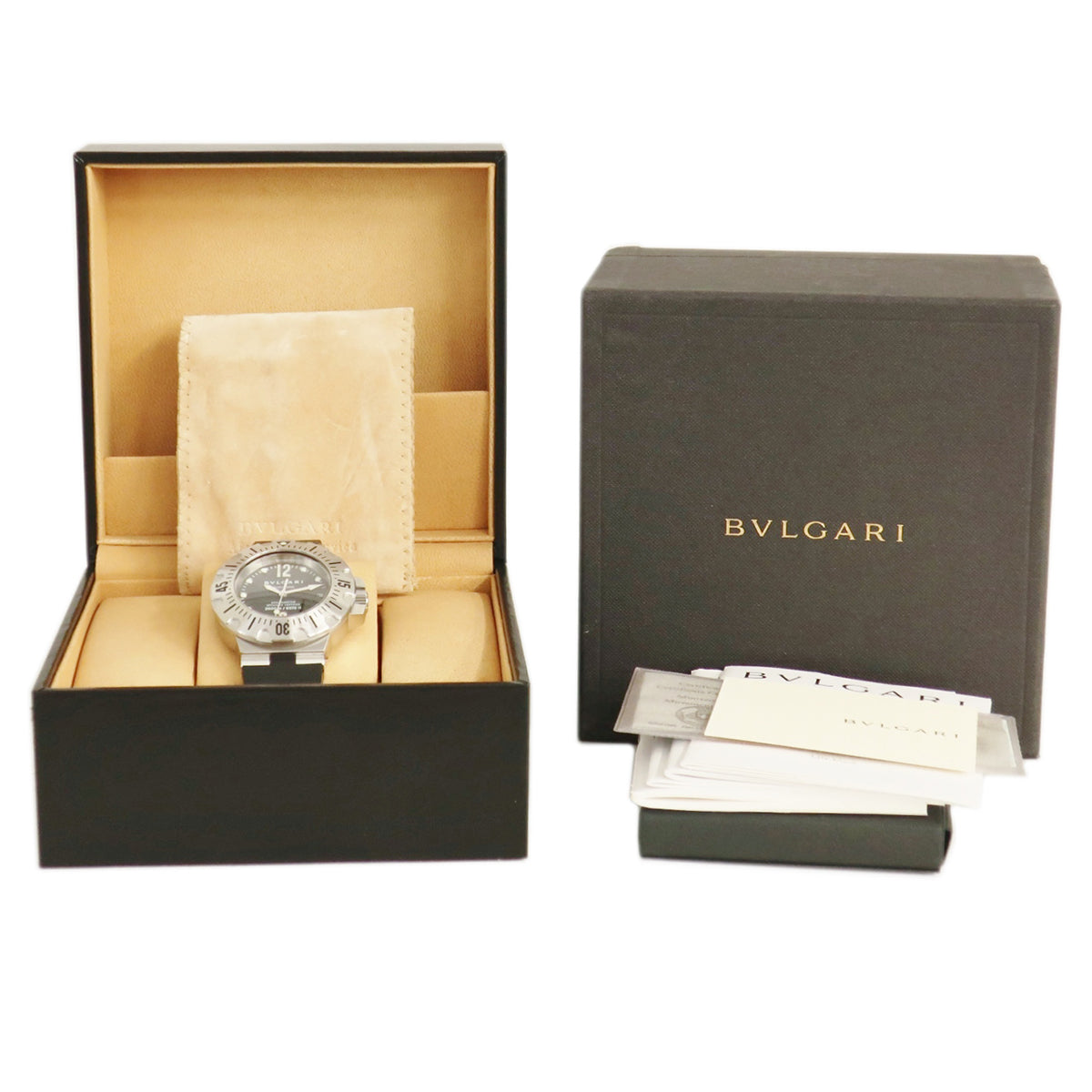 ブルガリ BVLGARI ディアゴノ スクーバー プロフェッショナル 2000m SD42S 自動巻き メンズ ブラック ダイバーズ