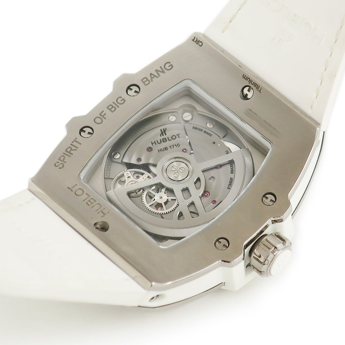 ウブロ HUBLOT スピリット オブ ビッグバン チタニウム 665.NE.2010.RW.1204 自動巻き レディース 純正ダイヤ ホワイト