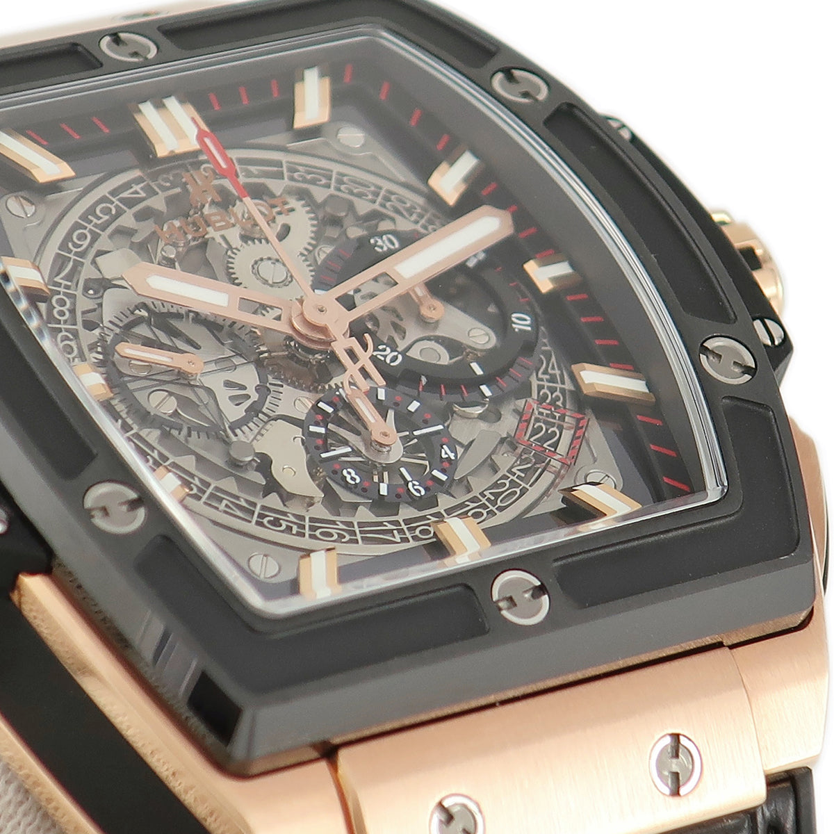 ウブロ HUBLOT スピリット オブ ビッグバン キングゴールド セラミック 601.OM.0183.LR 自動巻き メンズ K18KG無垢 トノウ