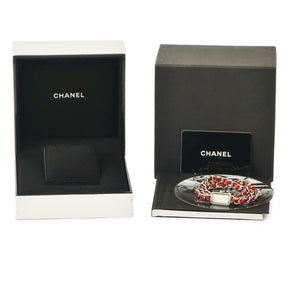 シャネル CHANEL プルミエール ロック H5313 クオーツ レディース レッド 角型 シェル チェーンブレス トリプルブレス