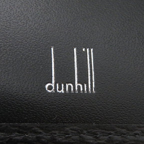 ダンヒル dunhill WG3000A ブラック レザー 二つ折り財布 シルバー金具 黒 札入れ