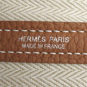 エルメス HERMES ガーデンパーティーTPM ゴールド ネゴンダ トートバッグ シルバー金具 新品 未使用 茶