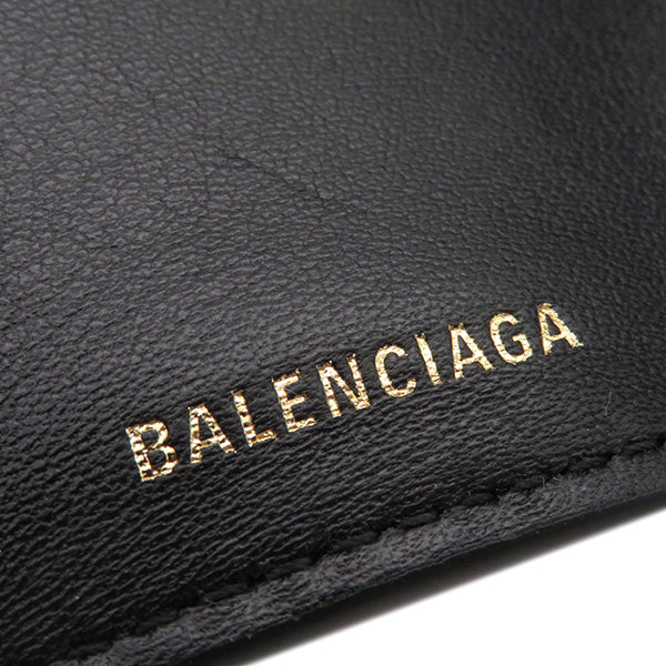 バレンシアガ BALENCIAGA Ville レインボー ミニウォレット 391446 レインボー レザー 三つ折り財布 ガンメタル金具 コンパクトウォレット