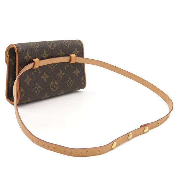 ルイヴィトン LOUIS VUITTON ポシェット フロランティーヌ M51855 モノグラム モノグラムキャンバス ウエストバッグ ゴールド金具 茶 ウエストポーチ ベルトバッグ