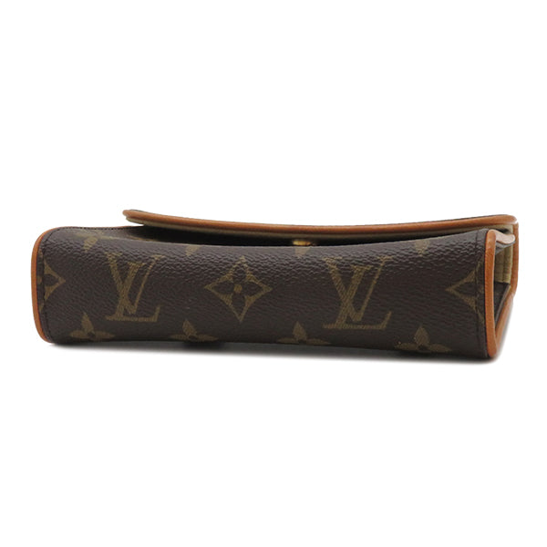 ルイヴィトン LOUIS VUITTON ポシェット フロランティーヌ M51855 モノグラム モノグラムキャンバス ウエストバッグ ゴールド金具 茶 ウエストポーチ ベルトバッグ