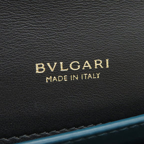 ブルガリ BVLGARI インフィニートゥム ブラック レザー チェーンウォレット ゴールド金具 黒 斜め掛け チェーンストラップ