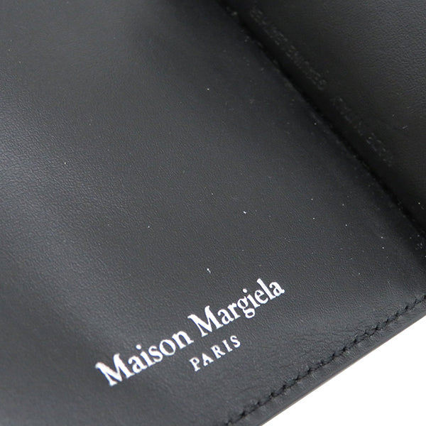 メゾン マルタン マルジェラ MAISON MARTIN MARGIELA 4ステッチ マネークリップ SA1UI0018 ブラック レザー 二つ折り財布 シルバー金具 黒 札入れ