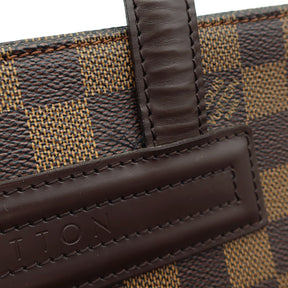 ルイヴィトン LOUIS VUITTON パリオリ GM N51124 ダミエエベヌ ダミエキャンバス トートバッグ ゴールド金具 茶 肩掛け