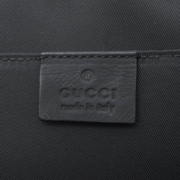 グッチ GUCCI グッチシマ ブリーフケース 322079 ブラック レザー ビジネスバッグ シルバー金具 黒