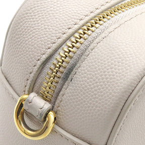 フルラ FURLA BRAVA MINI CROSSBODY イタリア ダリア レザー ショルダーバッグ ゴールド金具 ピンクベージュ 斜め掛け