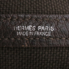 エルメス HERMES ガーデンパーティーPM ルージュガランス ブッフル トワルソーアッシュ トートバッグ シルバー金具