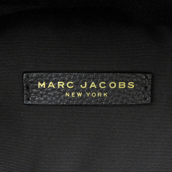 マークジェイコブス MARC JACOBS メタル ロゴ バックパック H301L01FA21 ブラック レザー リュック・デイパック ゴー