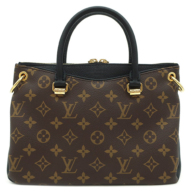 ルイヴィトン LOUIS VUITTON パラス BB M42960 モノグラム×ノワール モノグラムキャンバス レザー 2WAYバッグ ゴールド金具 茶 黒 ハンドバッグ ショルダー