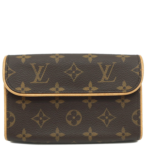 ルイヴィトン LOUIS VUITTON ポシェット フロランティーヌ M51855 モノグラム モノグラムキャンバス ウエストバッグ ゴールド金具 茶 ウエストポーチ ベルトバッグ