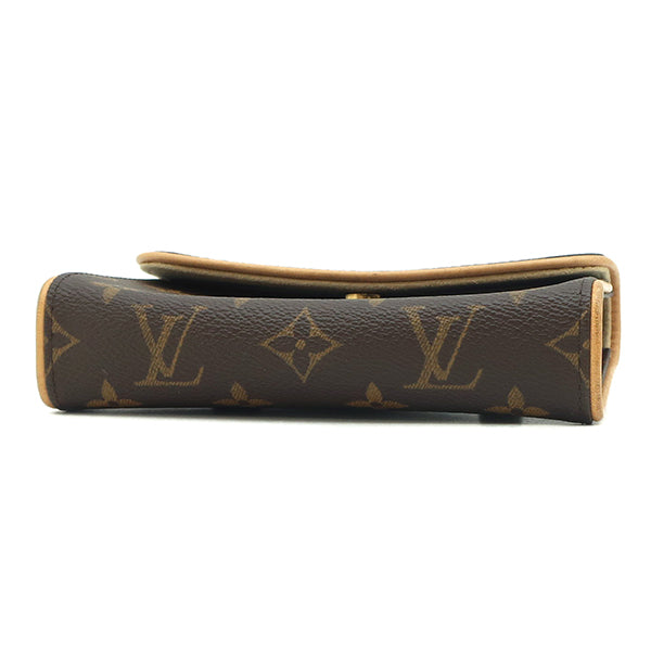 ルイヴィトン LOUIS VUITTON ポシェット フロランティーヌ M51855 モノグラム モノグラムキャンバス ウエストバッグ ゴールド金具 茶 ウエストポーチ ベルトバッグ