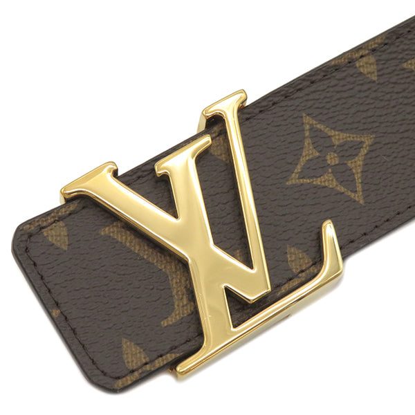 ルイヴィトン LOUIS VUITTON サンチュール 90/36 M9608 モノグラム モノグラムキャンバス ベルト ゴールド金具 茶 LVイニシャル