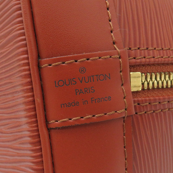 ルイヴィトン LOUIS VUITTON アルマ M52143 ケニアブラウン エピレザー ハンドバッグ ゴールド金具 茶  ショルダーストラップ・鍵・パドロック欠品