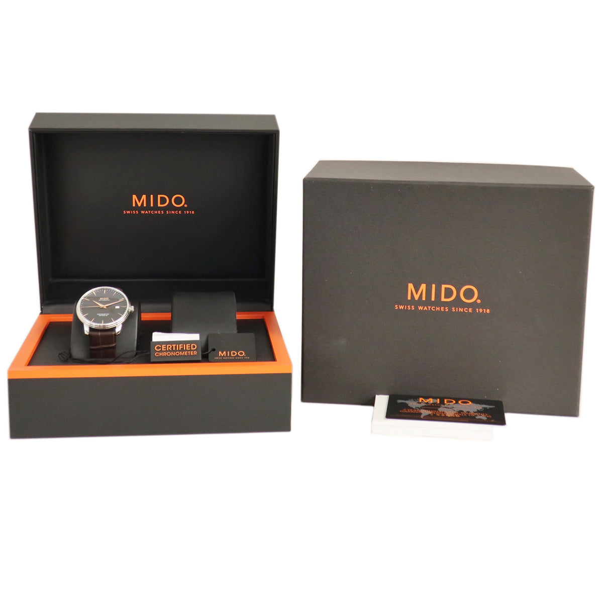 ミドー MIDO バロンチェッリ クロノメーター M027.408.16.061.00 自動巻き メンズ 未使用 チャコールグレー