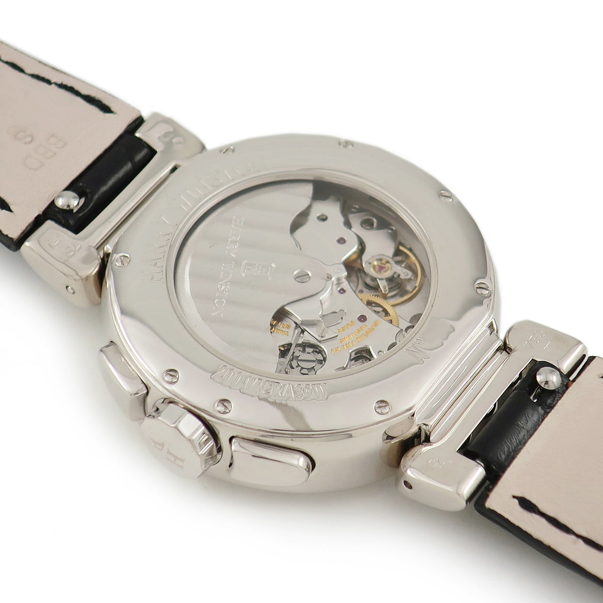 ハリーウィンストン Harry Winston プルミエール エキセンター トリレトロ 200-MCRA39W 自動巻き メンズ K18WG無垢 純正ダイヤ