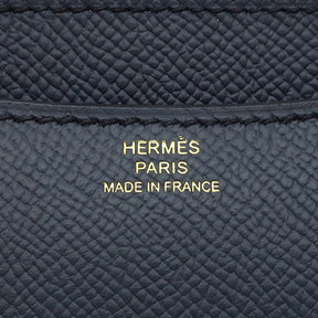 エルメス HERMES コンスタンス3 ミニ ミロワール ブルーインディゴ ヴォーエプソン ショルダーバッグ ゴールド金具 紺 ラッカー金具