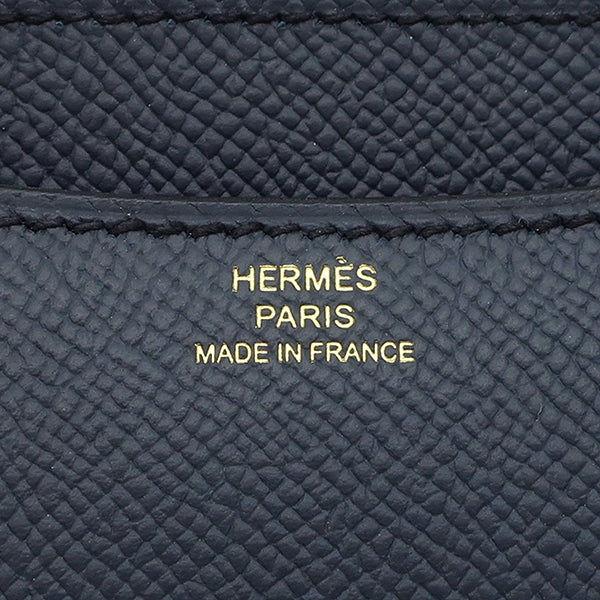 エルメス HERMES コンスタンス3 ミニ ミロワール ブルーインディゴ ヴォーエプソン ショルダーバッグ ゴールド金具 紺 ラッカー金具