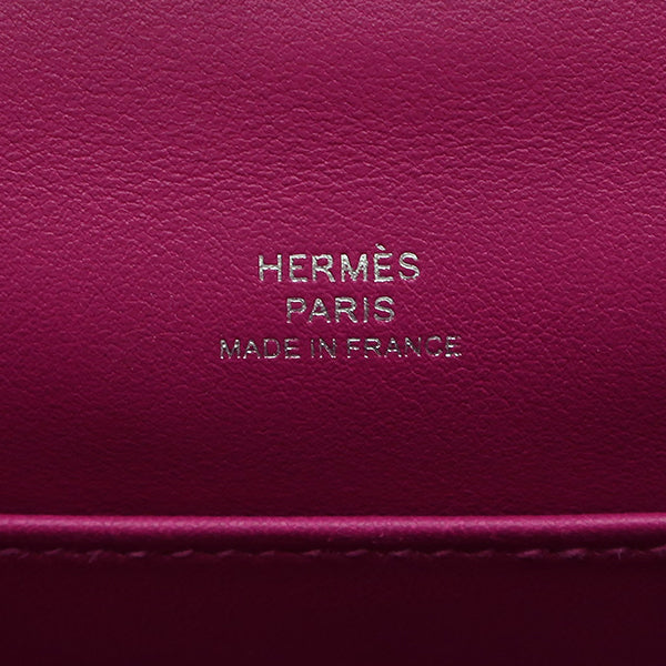 エルメス HERMES ポシェットケリー ローズパープル スイフト ハンドバッグ シルバー金具 紫 ミニバッグ