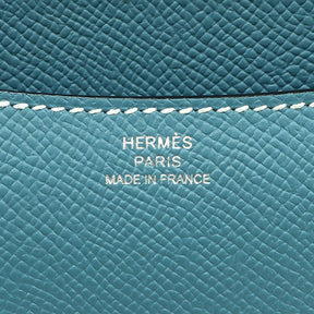 エルメス HERMES コンスタンス3 ミニ ミロワール ニューブルージーン ヴォーエプソン ショルダーバッグ シルバー金具 新品 未使用 青