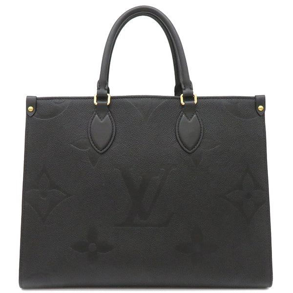 ルイヴィトン LOUIS VUITTON オンザゴー MM M45595 ノワール モノグラムアンプラント 2WAYバッグ ゴールド金具 黒 ハンドバッグ ショルダー