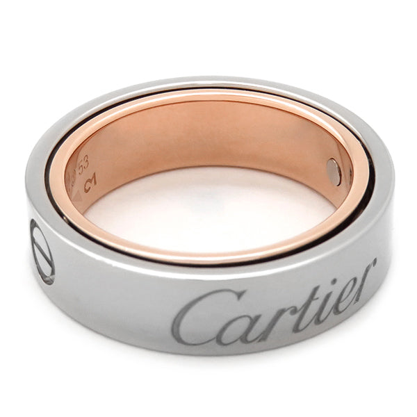 カルティエ Cartier シークレット ラブリング B4065053 ホワイトゴールドXピンクゴールド K18WG K18PG #53(JP13) リング 指輪 Au750 18金 12.5号