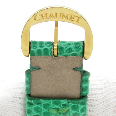 ショーメ CHAUMET アノー用 リザードバンド 純正GP製尾錠付き グリーン リザード GP 腕時計パーツ 未使用 純正 替え ベルト ストラップ 14ｍｍ グリーン