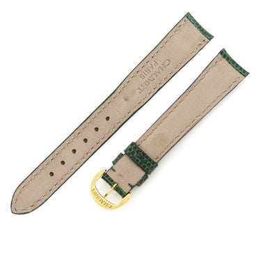 ショーメ CHAUMET アノー用 リザードバンド 純正GP製尾錠付き グリーン リザード GP 腕時計パーツ 新品同様 純正 替え ベルト ストラップ 14ｍｍ グリーン 緑