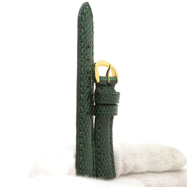 ショーメ CHAUMET アノー用 リザードバンド 純正GP製尾錠付き グリーン リザード GP 腕時計パーツ 新品同様 純正 替え ベルト ストラップ 14ｍｍ グリーン 緑