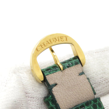 ショーメ CHAUMET アノー用 リザードバンド 純正GP製尾錠付き グリーン リザード GP 腕時計パーツ 新品同様 純正 替え ベルト ストラップ 14ｍｍ グリーン 緑