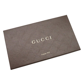 グッチ GUCCI インターロッキングG ロングウォレット 435316 ブラック レザー 長財布 シルバー金具 黒 札入れ 二つ折り