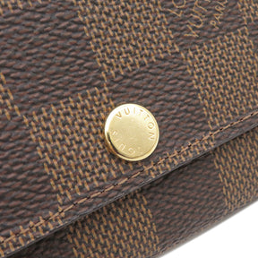 ルイヴィトン LOUIS VUITTON ミュルティクレ 6 N62630 ダミエエベヌ ダミエキャンバス キーケース ゴールド金具 茶