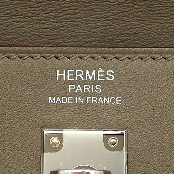 エルメス HERMES ケリームーヴ エトゥープ スイフト ショルダーバッグ シルバー金具 グレージュ