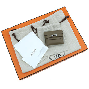 エルメス HERMES ケリームーヴ エトゥープ スイフト ショルダーバッグ シルバー金具 グレージュ